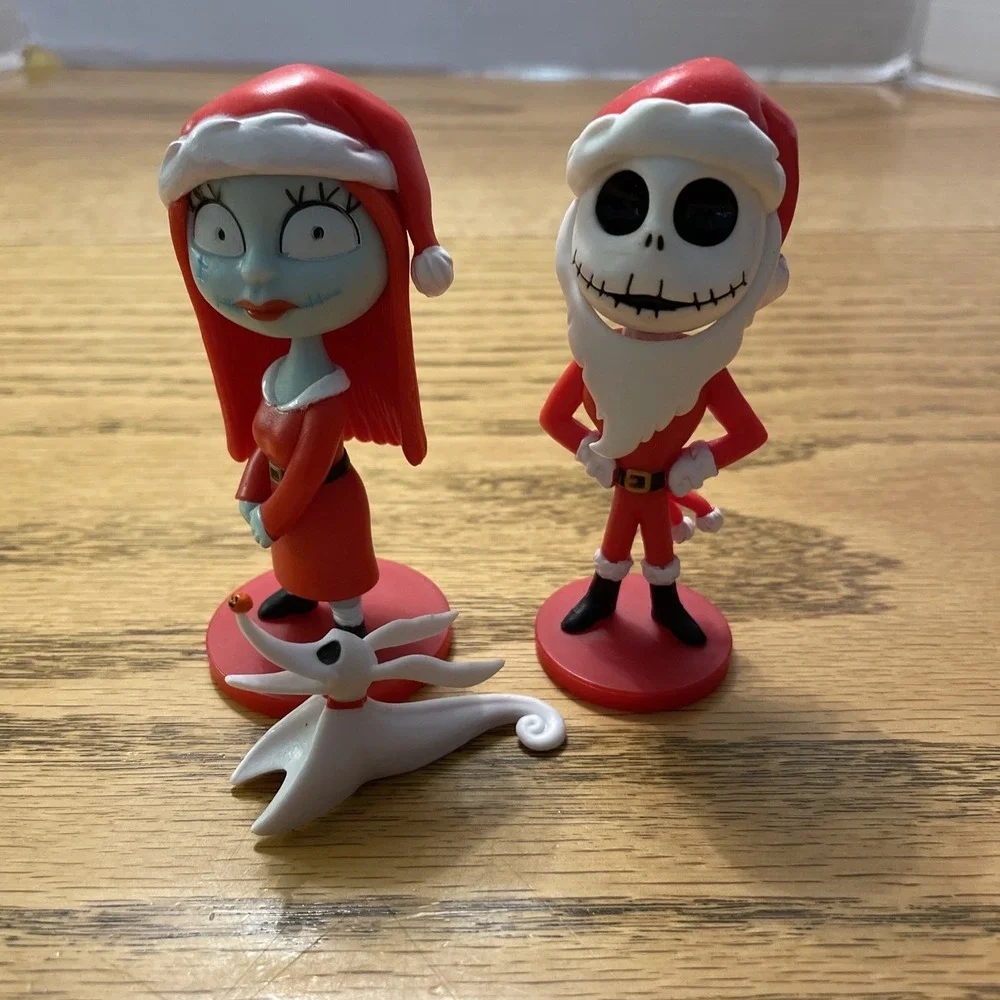 Disney The Nightmare Before Christmas Deluxe 3 Figure Play Set Cake Topper Sally